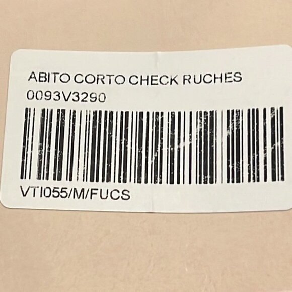 Vanessa Scott pink ruffle tunic dress tartan print long sleeves dress size L - Picture 13 of 13